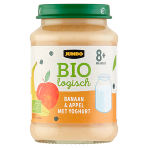 JUMBO umbo Biologisch Banaan & Appel met Yoghurt 8+ Maanden 190g