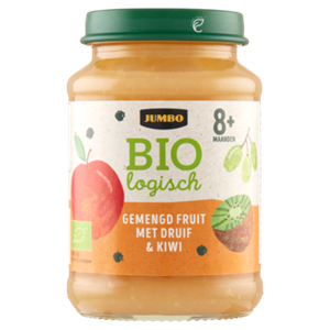 JUMBO umbo Biologisch Gemengd Fruit met Druif & Kiwi 8+ Maanden 190g