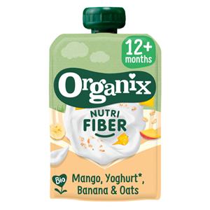 Organix Knijpfruit Nutri Fiber Mango Yoghurt Banaan 12+m 100 gr