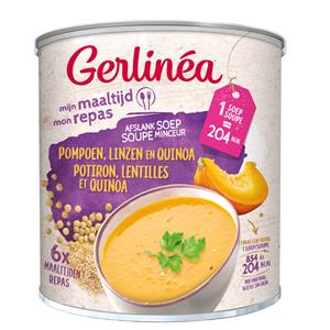 Gerlinea 3x  Maaltijdsoep Pompoen - Linzen - Quinoa 318 gr