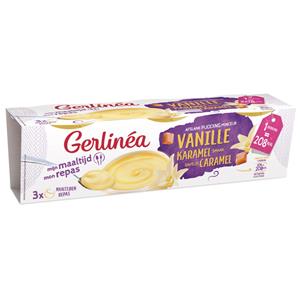 Gerlinea 6x  Pudding Vanille Karamel 3 Pack 630 gr