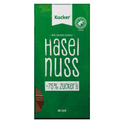 Xucker Xylit-Schokolade Vollmilch mit Haselnuss