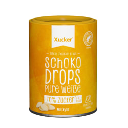 Xucker Weiße Schoko-Drops mit Xylit, klein