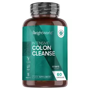 WeightWorld Intensive Colon Cleanse - 60 capsules - Natuurlijk darmen reinigen - 10 daagse kuur voor gezonde darmflora en spijsvertering