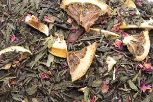 TeaKing Bird of paradise (Sinaasappel- papaja)
 -
 Groene thee
 en
 Witte thee
 en
 Fruit thee