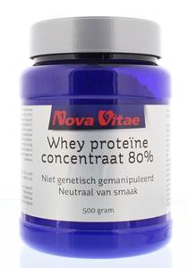 Nova Vitae Whey proteine concentraat 80% 500g