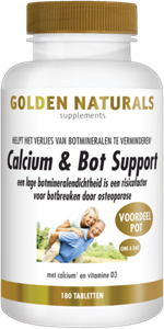 Golden Naturals Calcium & bot support 180 vegetarische capsules
