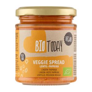 Bio Today BioToday Veggie spread linzen-paprika