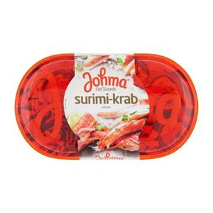 Johma Een smaakvolle salade met krab en surimi in een milde zacht romige saus.