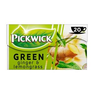 Pickwick THEEZAKJES GREEN TEA GINGER & LEMONGRASS 20X 1,5G BOX