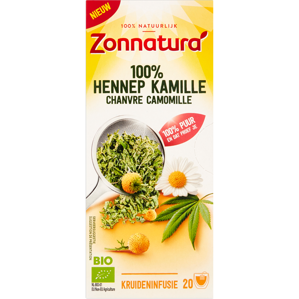 Zonnatura 100% Hennep Kamille kruideninfusie 20st