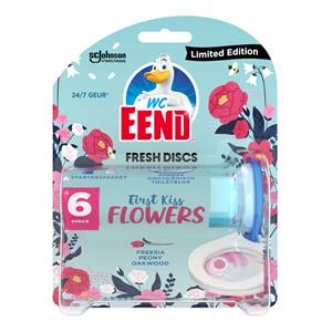 WC Eend Fresh Discs Houder First Kiss Flowers 36 ml