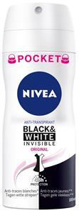 Nivea Deospray invisible black & white pocket edition 100ml