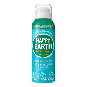 Happy Earth 100% Natuurlijke Deodorant Natural Air Spray Cedar Lime 100 ml