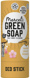 Marcels Green Soap Deodorant stick vanille & kersenbloesem 40 gram
