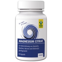 Raab Vitalfood Magnesiumcitrat (90 caps) capsules Mineralen Magnesium citraat