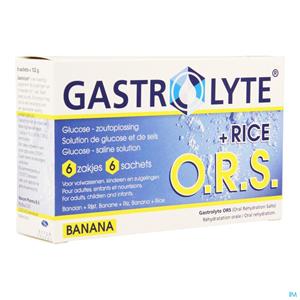 Gastrolyte O.R.S. - Banaan + Rijst - 6 Poederzakjes
