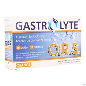 Gastrolyte O.R.S. - Sinaasappel - 10 Poederzakjes