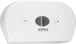 Kimberly-Clark Scott Control™ Mini-Toilettenpapierspender 7186, Zentralentnahme, Kunststoff, weiß