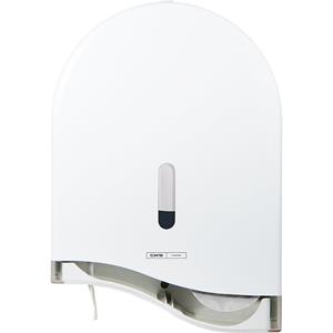 CWS ParadiseLine-toiletpapierdispenser, voor grote rollen, h x b x d = 300 x 300 x 120 mm, wit