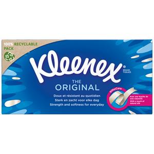 KLEENEX Kosmetiktücher Kleenex das Original Box 72 Kosmetiktücher in praktischer Spender-Box, in praktischer Spenderbox