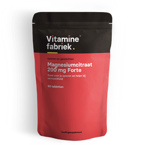 Vitaminefabriek Magnesiumcitraat - 200 mg Forte - 90 tabletten - .nl