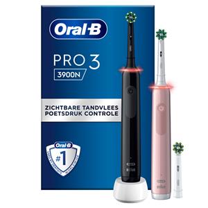Oral-B 6x  Elektrische Tandenborstel Pro 3 3900N Duo Zwart&Roze 1 set