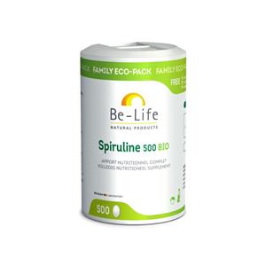 Be-life Spiruline 500 Bio, 500 tabletten