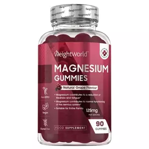 WeightWorld Magnesium gummies - 125 mg magnesium citraat - 90 gummies