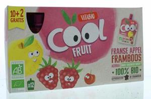 Vitabio Coolfruit appel framboos banaan acerola 90g bio 12x90g