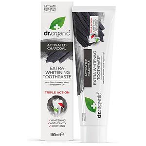 Dr Organic Houtskool Extra Whitening Tandpasta