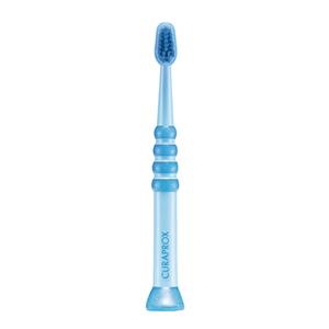 CURAPROX baby Tandenborstel met 4.260 extra fijne Curen borstelharen 0 - 4 jaar in blauw