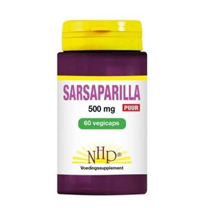 NHP Sarsaparilla 500 mg puur 60 Vegetarische Capsule