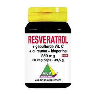 SNP Resveratrol curcuma gebufferd vit C bioperine puur 60 Vegetarische Capsule