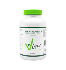 Vitiv Levertraanolie 100mg vitamine A D