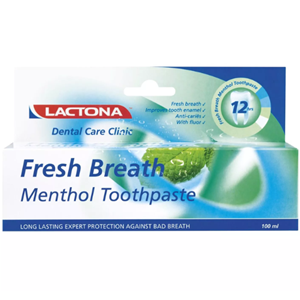 Lactona Fresh Breath Menthol Tandpasta - 100 ml