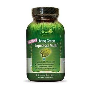 Irwin Naturals Living green liquid gel multi for women 90 Softgel
