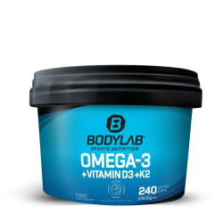 Bodylab24 Omega-3 + D3 + K2 (omega-3 triglyceride + vitamins)  (240 softgel capsules)