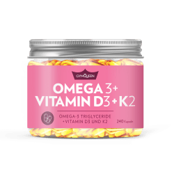 GYMQUEEN Omega 3 + D3 + K2 (240 capsules)