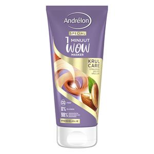 Andrelon 1 Minuut Wow Masker Krul Care 180 ml