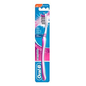 Oral-B Complete Clean & Sensitive Handzahnbürste Weich superfeine Borsten Zahnbürste mit Zungenreiniger 35 soft weich