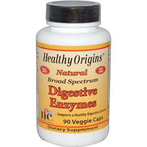 Healthy Origins , Digestive Enzymes, Broad Spectrum, 90 Veggie Caps