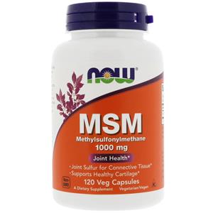 Now Foods MSM - Methylsulfonylmethane 1.000 mg (120 Vegetarian Capsules) - 