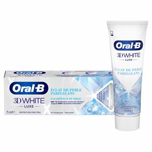 Oral B Tandpasta 3D white luxe parelglans 75 ml