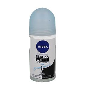 Nivea Deodorant roller invisible black & white pure