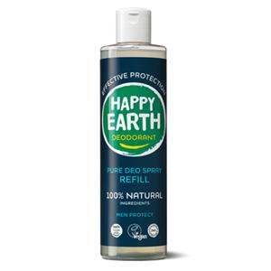 Happy Earth Pure deodorant spray men protect refill