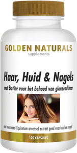 Golden Naturals Haar, huid & nagels 120 vegetarische capsules