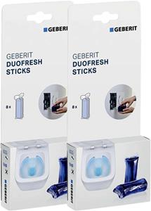 geberit Duofresh Sticks - wc Toilettensteine - Frischer Duft und hygienische Sauberkeit - Blau - 16st - wc reiniger - Reinigungsmittel - Toilette tabs - Blau