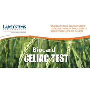 Biocard Coeliakie Gluten Overgevoeligheid Test