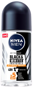 Nivea Men black & white invisible ultimate impact anti-transpirant roll-on 50ml